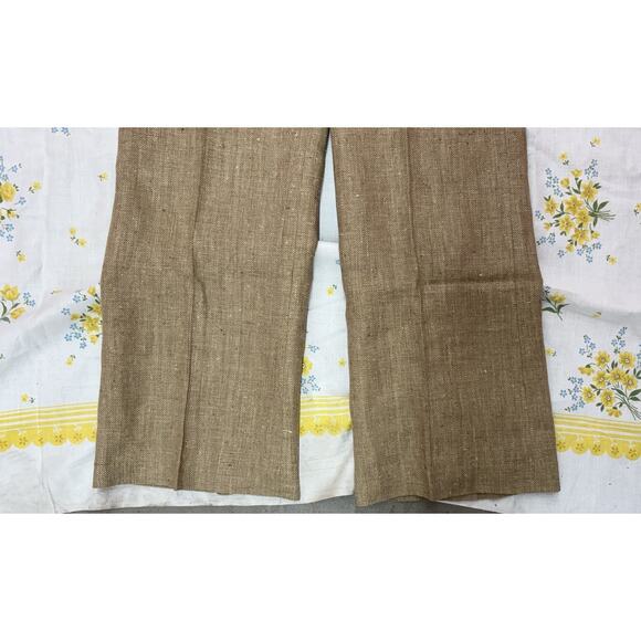 Lauren Ralph Lauren Westbury Linen Pants Earthtone Size 10 Wide Leg NWT - Picture 5 of 12